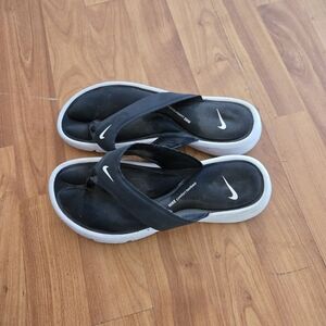 Nike Black and White Sandals
